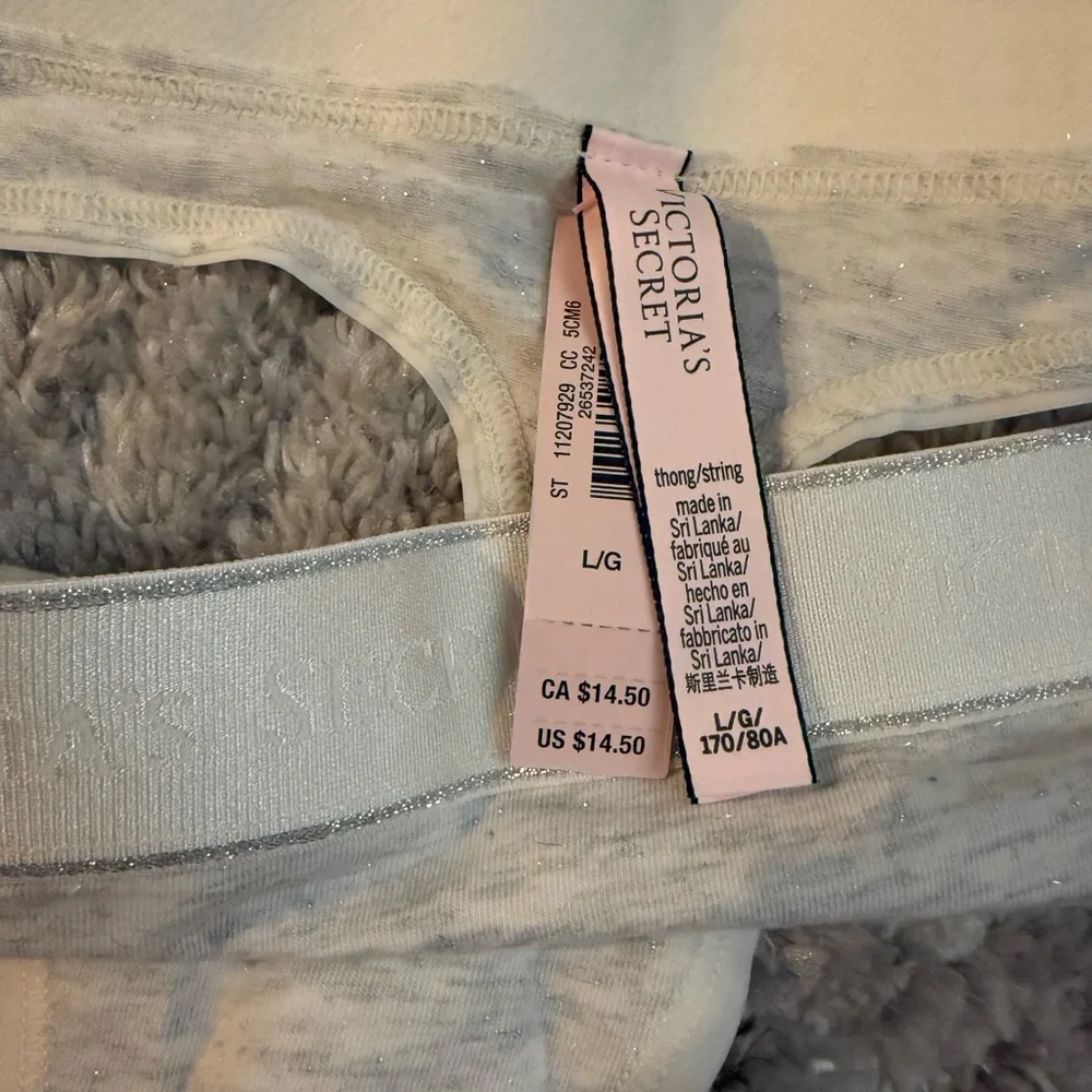 Victoria’s Secret Sparkly Logo Thong 2pc Bundle - Picture 3 of 7